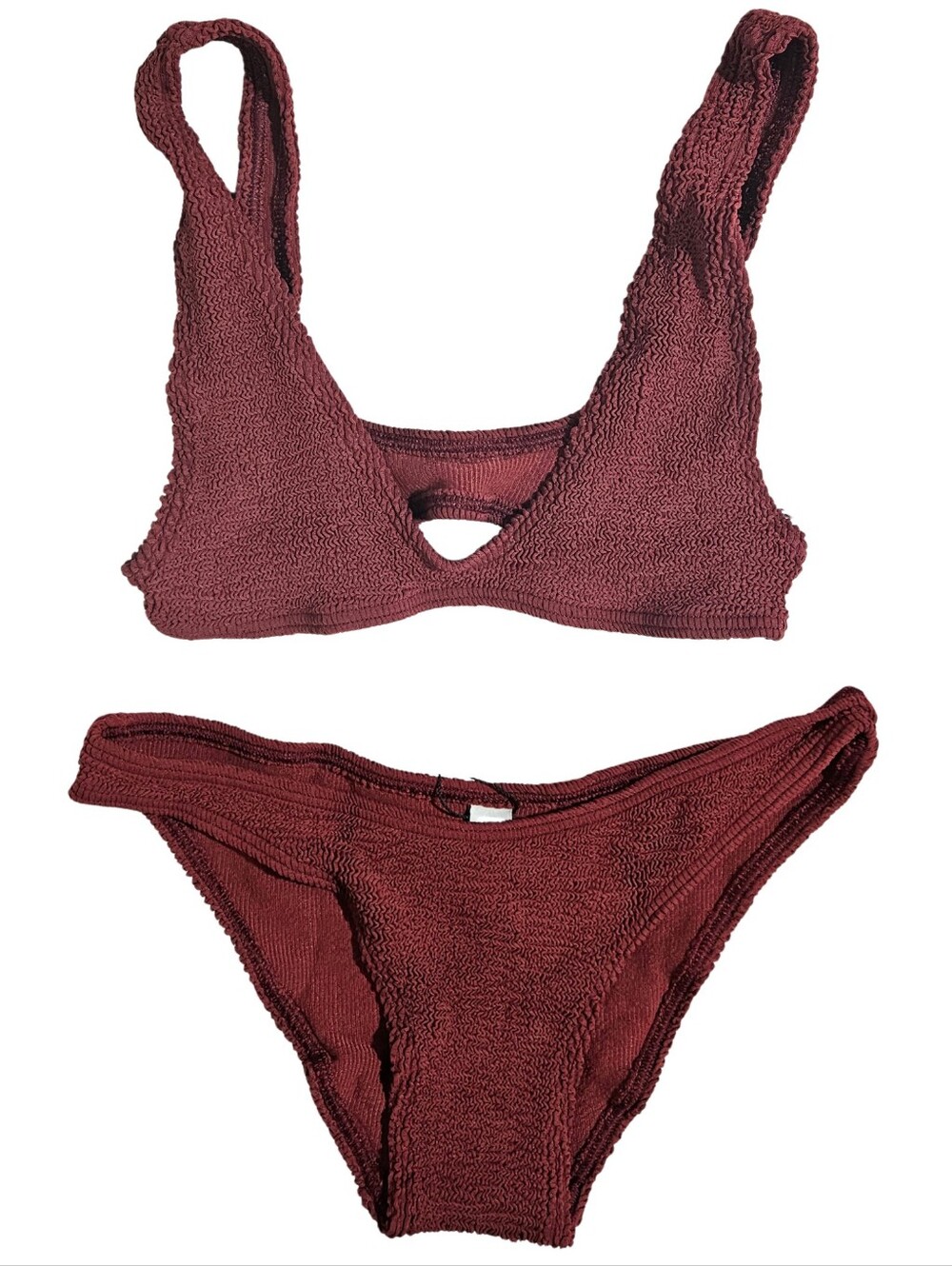 Bond-Eye Bikini Set Scout Crop & Sign Brief Swimsuit Carmine Swimsuit ONE SIZE